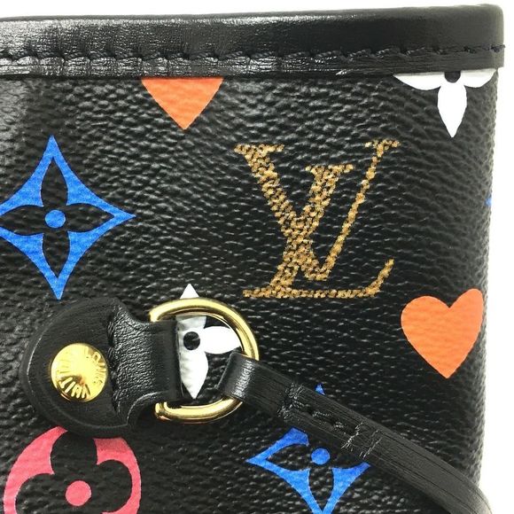 Louis Vuitton Neverfull MM Game On Tote Bag Black - Picture 5 of 13